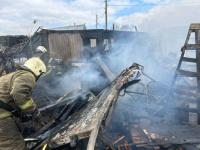 В павлодарском садоводстве "Яблонька" вспыхнул пожар