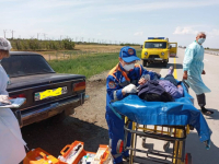 Автомобиль с тремя пассажирами перевернулся в Павлодарской области