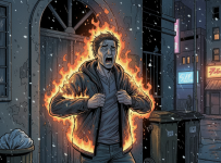 Житель Экибастуза загорелся из-за бутылки спирта в кармане