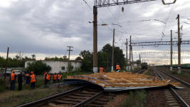 Сильный ветер снес две крыши в Павлодарской области