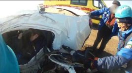 Мужчину зажало в автомобиле после ДТП на трассе Майкаин-Экибастуз 