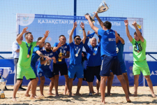 Аким Павлодара поздравил ПФК &laquo;Арман&raquo; с чемпионством Казахстана по пляжному футболу