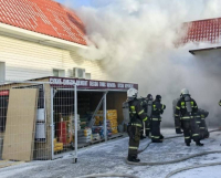 Мужчина погиб при пожаре в павлодарском строительном магазине