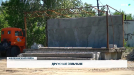 Дружные сельчане