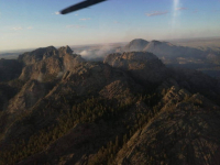 Баянаульский национальный парк охватил дым