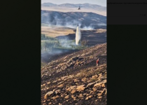 Степной пожар вспыхнул в Баянаульском районе