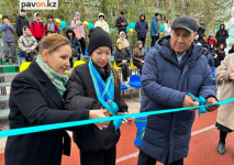 Новую спортивную площадку презентовали в павлодарской школе ко Дню Республики