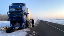 В Павлодарской области полицейские спасли водителя и 20 тонн помидоров